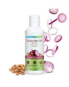 Mamaearth Onion Hair Oil For Hair Growth & Hair Fall, 150 ml