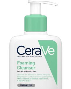 CeraVe Foaming Cleanser | 236ml/8oz | Daily Face, Body & Hand Wash with Niacinamide, for Normal to Oily Skin

