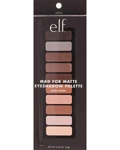 E.L.F, Mad for Matte Eyeshadow Palette, Nude Mood, 0.49 oz (14 g)
