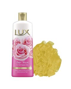 Lux Soft Touch Body Wash + Loofah â€“ 250ml