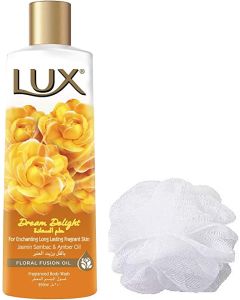 LUX Fragranced Body Wash with Bath Sponge - 250 ml

