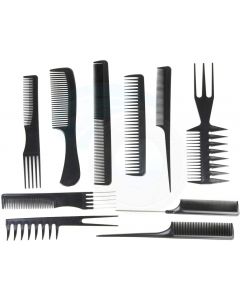 Professional Salon Hair Comb Set(10pcs=1set),1 set