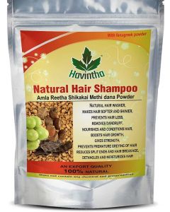 Natural Hair Shampoo with Amla, Reetha, Shikakai and Methi dana - 227 grams. (Advanced shampoo) (pack 1)
