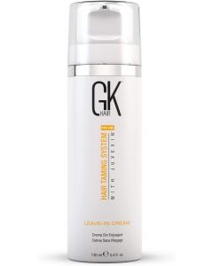GK Hair Global Keratin Leave in Conditioner Cream (130ml/ 4.4 fl. oz) For Detangling Smoothing Strengthening Moisturizing & Frizz Control, Good For Dry Damaged Hair - Sulfate Free For All Hair Types