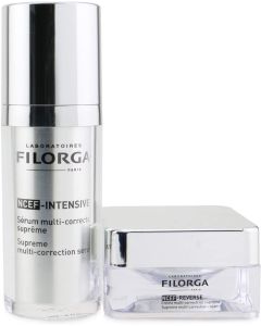 Filorga Supreme Skin Quality Set: NCEF-Intensive Supreme Multi-Correction Serum 30ml + NCEF-Reverse Supreme Multi-Correction Cream 15ml 2pcs