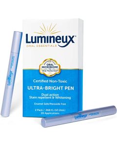 Lumineux Whitening Pen - Bright Pen 2-Pack - Enamel Safe Teeth Whitening - Whitening Without The Harm - Dual Action Stain Repellant - Dentist Formulated and Certified Non-Toxic
