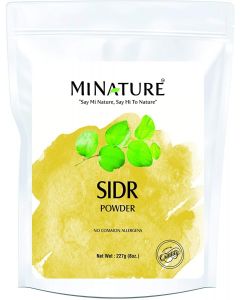 100% Natural Sidr Powder by mi nature | 227g (8oz) (0.5 lb) | Sidr leaves Powder for hair | Natural Hair conditioner | Natural source of mucilages and saponins | Natural hair cleanser

