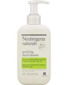 Neutrogena Naturals Purifying Daily Facial Cleanser with Natural Salicylic Acid from Willowbark Bionutrients, Hypoallergenic, Non-Comedogenic & Sulfate-, Paraben- & Phthalate-Free, 6 Fl Oz
