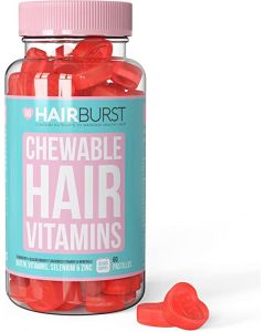 HAIR BURST Chewable Hair Vitamins - Hair Growth Supplements For Both Men And Women - With Biotin - Anti Hair Loss - For Longer, Stronger, Thicker Looking Hair - 60 Gummies - 30 Day Supply