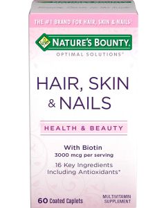 Nature's Bounty Skin, Hair, Nails Formula, 60 Tablets