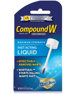Med Tech Products Compound W Wart Remover - Maximum Strength Liquid, 0.31 oz (Pack of 1)