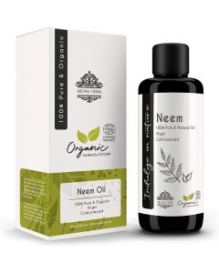 Neem Oil (Certified Organic) - Aroma Tierra - Fights skin & scalp infections, Boosts hair growth, Skin-care, Hair-care - 30ml