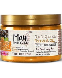 Curl Quench Coconut Oil Curl Smoothie with papaya oil and Plumeria extract Silicon Free