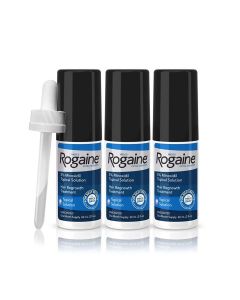 Men's Rogaine Extra Strength 5% Minoxidil Topical Solution for Hair Loss and Hair Regrowth, Topical Treatment for Thinning Hair, 3-Month Supply