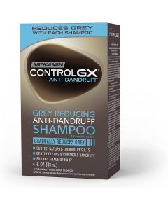 Just For Men Control Gx Grey Reducing Dandruff Shampoo, 4 Ounce