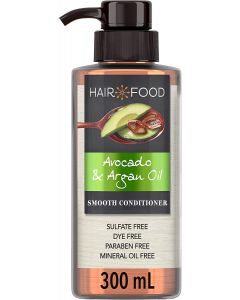 Sulfate Free Conditioner, Dye Free Smoothing Treatment, Argan Oil and Avocado, Hair Food, 300ml