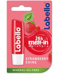 LABELLO Lip Care, Moisturizing Lip Balm, Strawberry Shine, 4.8g
