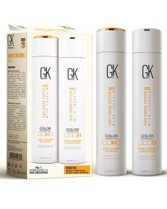 Global Keratin GKhair Moisturizing Shampoo and Conditioner Set (300ml/10.1oz) for Color Treated Hair Sulfate Paraben Free Organic Formula For Daily Use Cleansing Duo For Dry to Normal Strands Unisex
