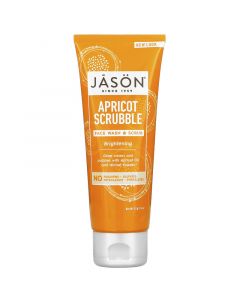 Jason Natural, Brightening Apricot Scrub, Scrub and Face Wash, 4 oz (113 g)
