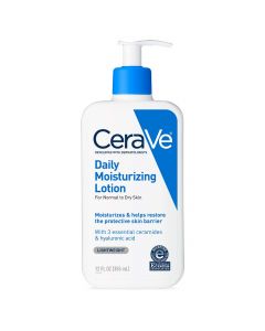 CeraVe Daily Moisturizing Lotion for Dry Skin  Body Lotion & Facial Moisturizer with Hyaluronic Acid and Ceramides  12 Ounce