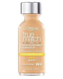 L'Oréal Paris True Match Super-Blendable Foundation Makeup, Natural Beige, 1 fl. oz.