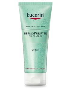 Eucerin DermoPurifyer Oil Control Facial Scrub for Blemish & Acne-Prone Skin with Lactic Acid, Unclogs Pores, Reduces Blackheads & Impurities, Provides Smooth Skin, for Oily Skin, 100ml