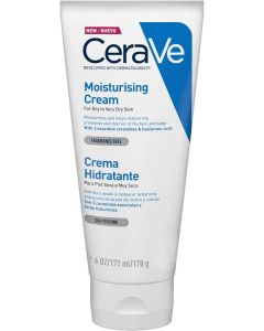 Cerave Moisturising Cream For Dry To Very Dry Skin 177Ml With Hyaluronic Acid & 3 Essential Ceramides