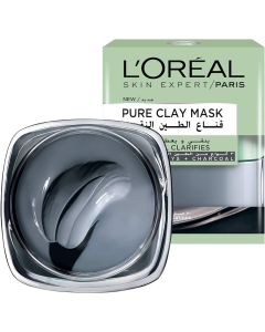L'Oréal Paris, Face Mask, Detoxifies & Clarifies, Pure Clay, 50 ml