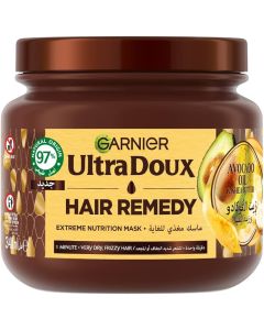 Garnier Ultra Doux Avocado Oil and Shea Butter Nourishing Hair Remedy Mask for very dry and frizzy 340ml