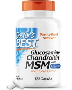 Doctor's Best, Glucosamine Chondroitin Msm With Optimsm, 120 Veggie Caps