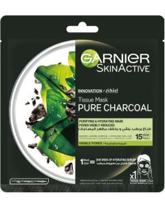 Garnier Pore Tightening Pure Charcoal Hydrating Face Tissue Mask