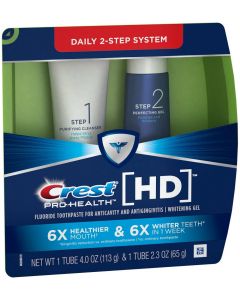 Crest Pro-Health whitening HD Daily Two-Step Toothpaste System - 2 pc