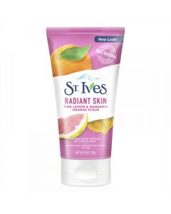 St. Ives Even And Bright Pink Lemon And Mandarin Orange Face Scrub, 6 oz