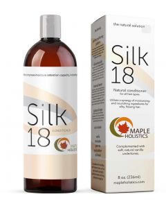 Silk18 Natural Hair Conditioner Argan Oil Sulfate Free Treatment for Dry and Damaged